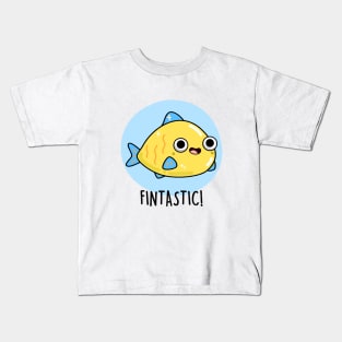 Fintastic Cute Fish Pun Kids T-Shirt